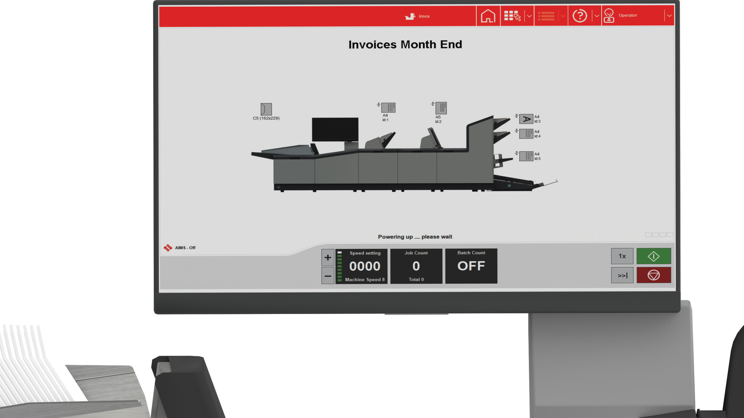 7700 Series touchscreen control panel