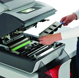 FD 6104 vertical output stacker